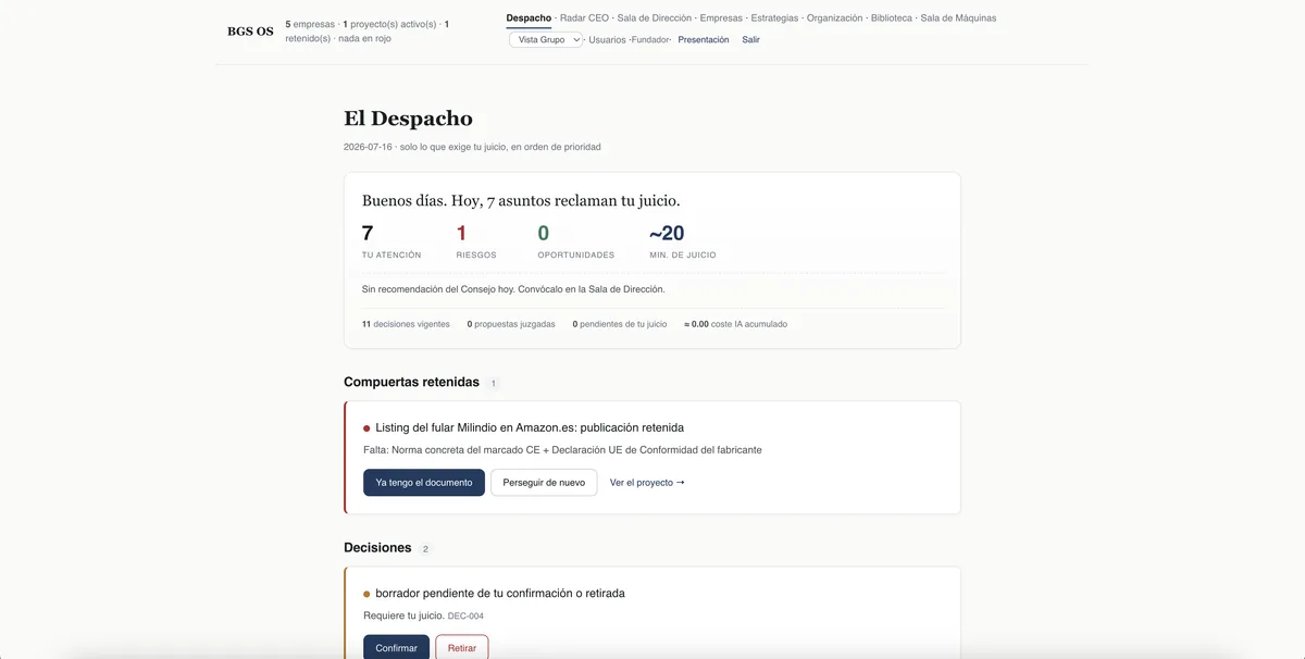 BGS · El Despacho